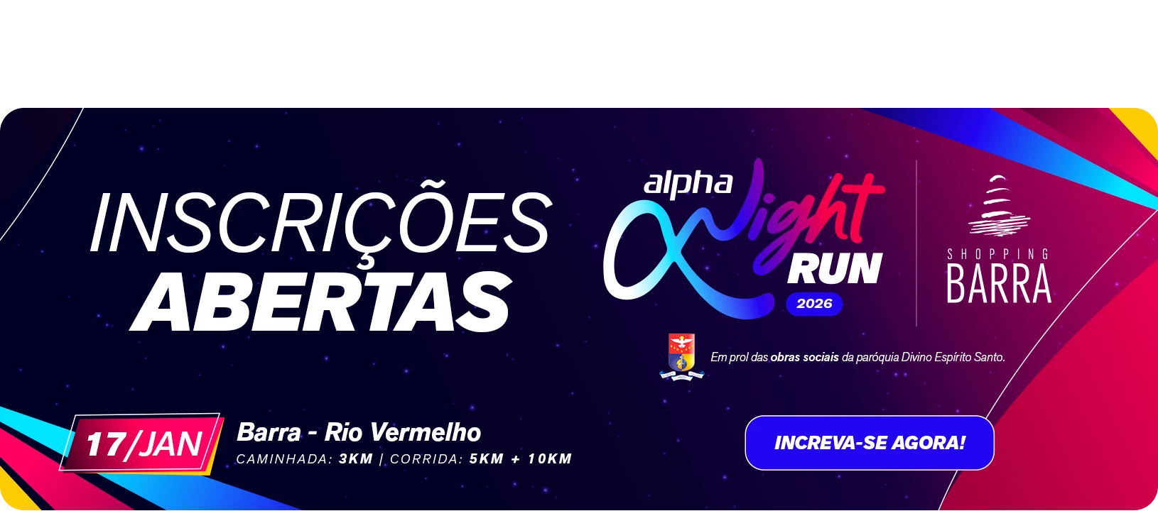 Banner Corrida Night Run