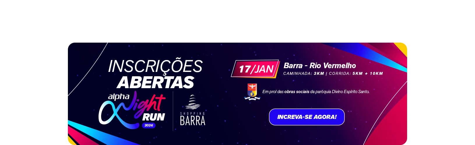 Banner Corrida Night Run