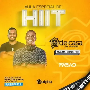 Rede Alpha Fitness promove aula especial de HIIT com Dj Fabão tocando ao vivo