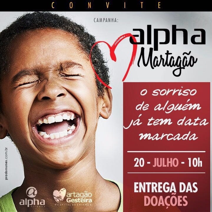 Entrega de doação da campanha Mês Solidário Alpha Ama o Martagão acontece nesta quarta (20)