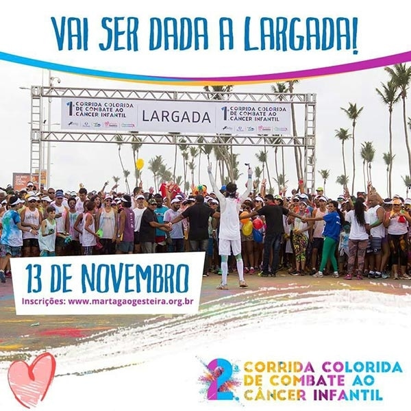 Rede Alpha Fitness promove aulão de zumba na corrida colorida do Martagão Gesteira