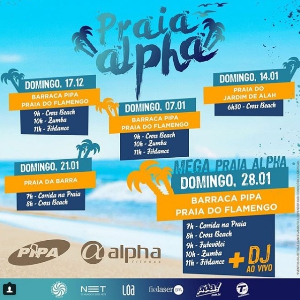 Rede Alpha Fitness realiza projeto de aulões gratuitos nas praias de Salvador