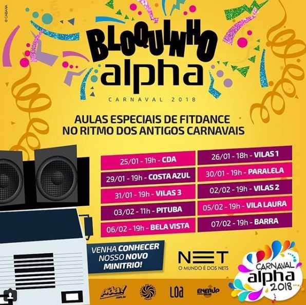 Bloquinho Alpha 2018 faz esquente de Carnaval a partir desta quinta